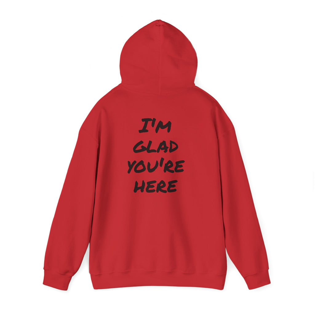 Hoodie - R.O.B. "Glad You’re Here" Minimal Graphic Hoodie