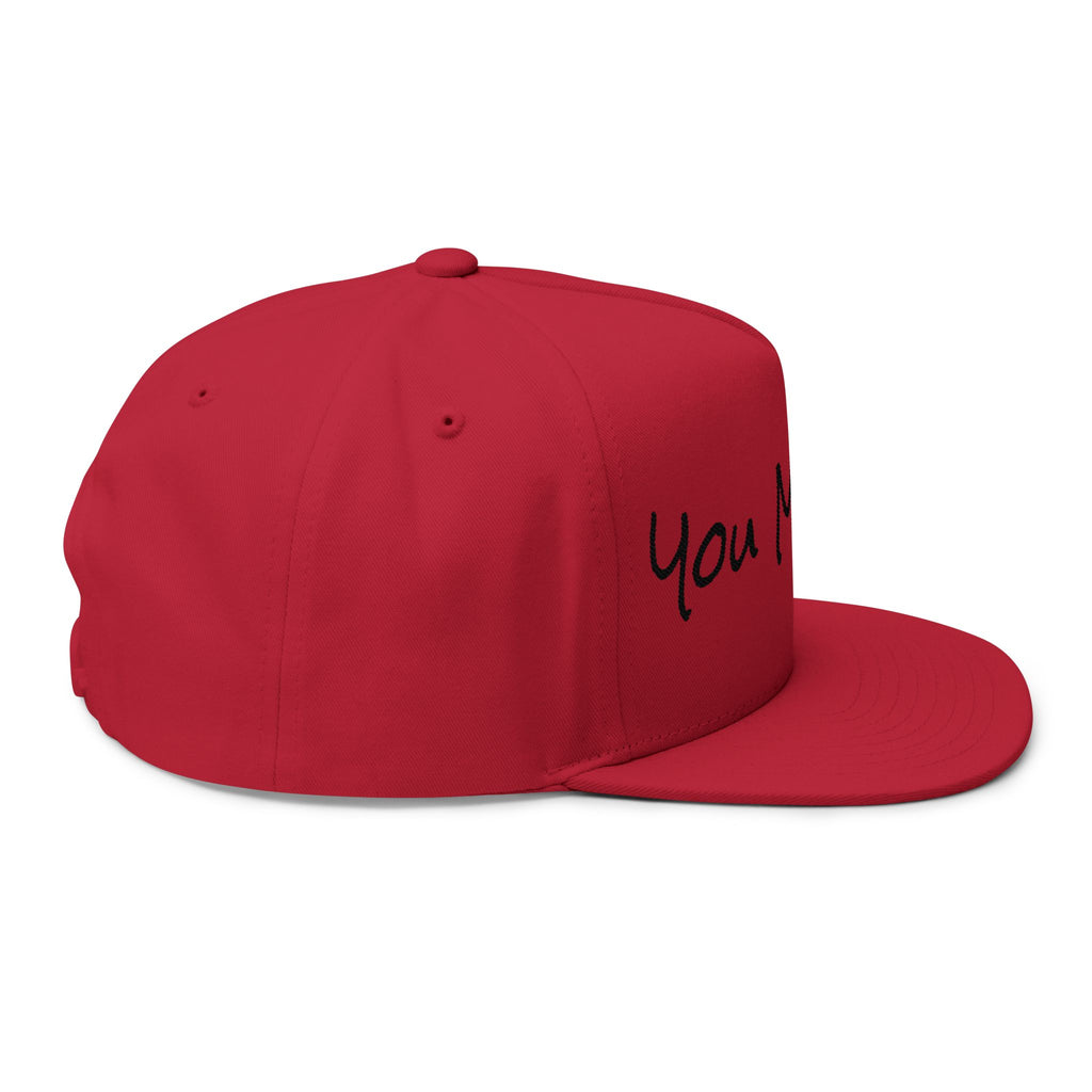 You Matter Embroidered Flat Bill Cap — Inspirational Snapback Hat