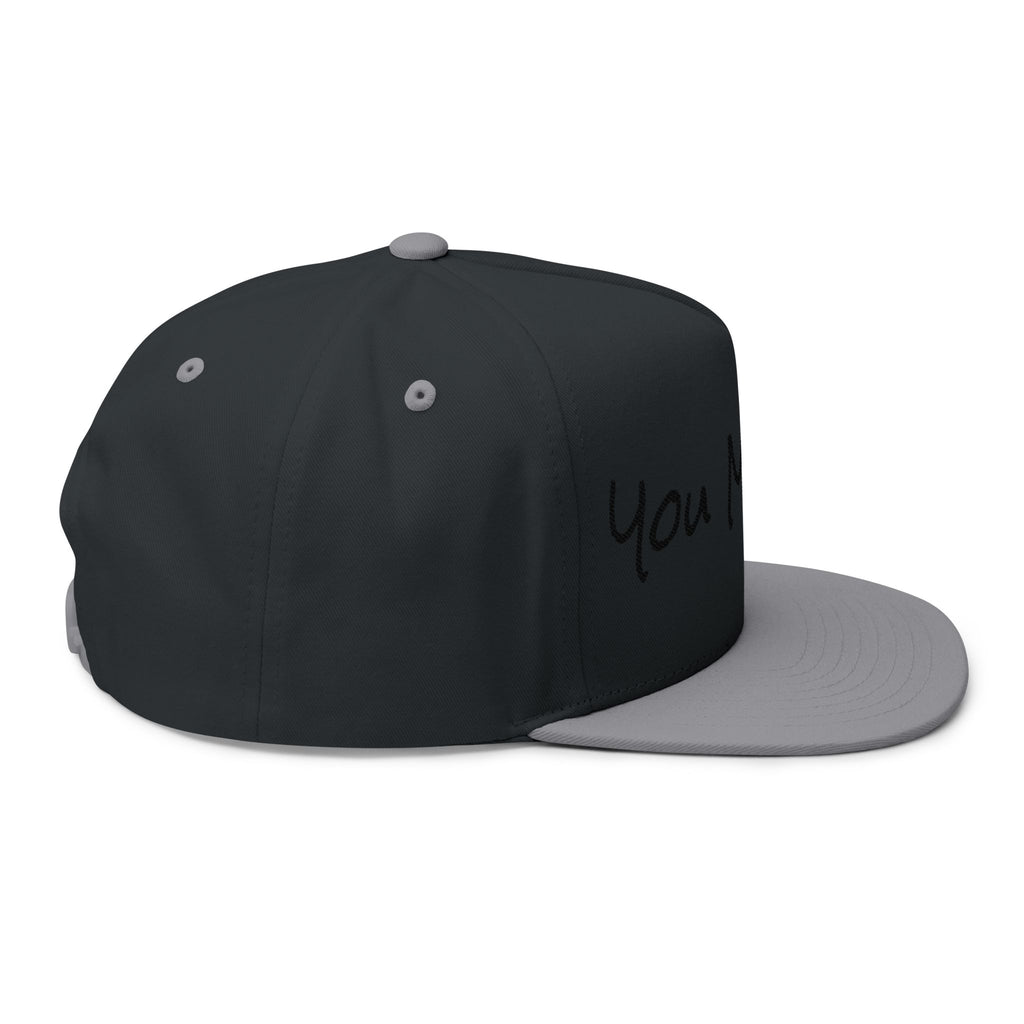You Matter Embroidered Flat Bill Cap — Inspirational Snapback Hat