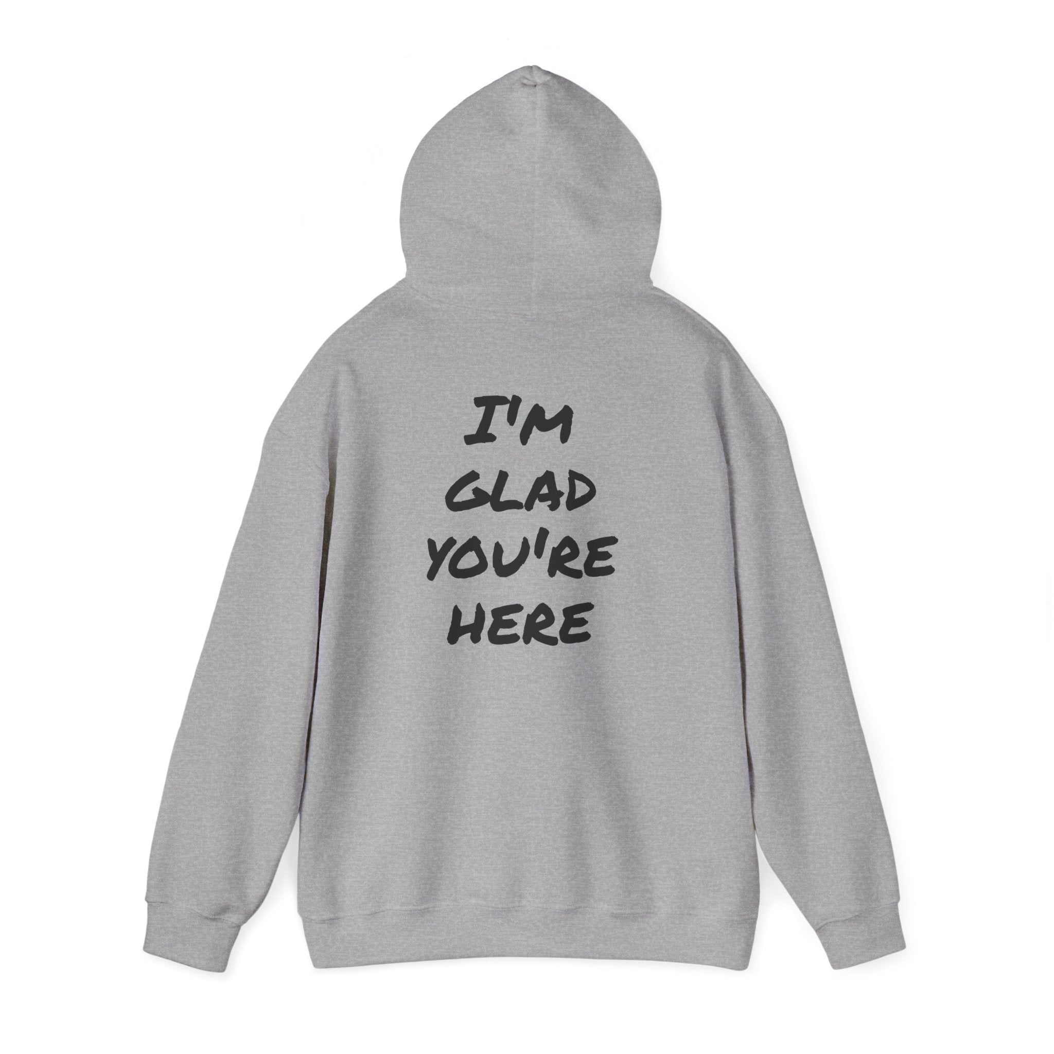 Hoodie - R.O.B. "Glad You’re Here" Minimal Graphic Hoodie