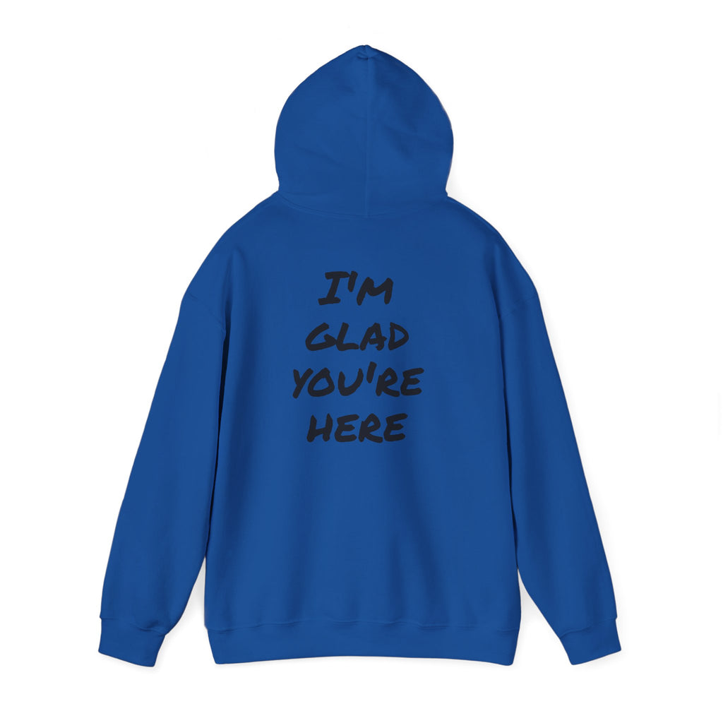 Hoodie - R.O.B. "Glad You’re Here" Minimal Graphic Hoodie
