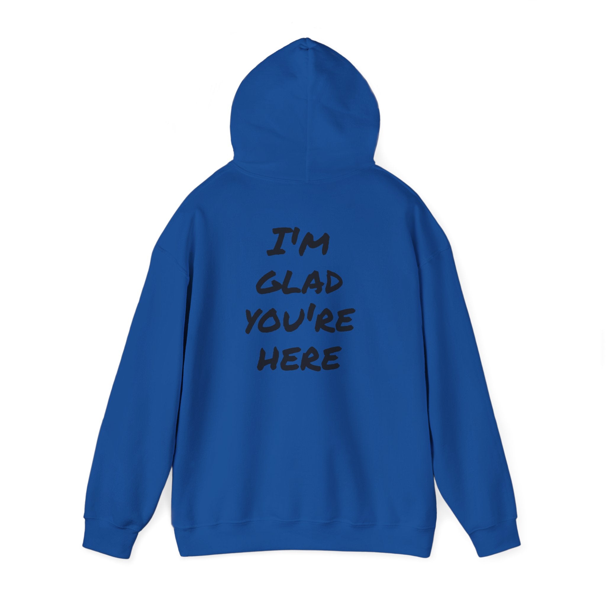 Hoodie - R.O.B. "Glad You’re Here" Minimal Graphic Hoodie