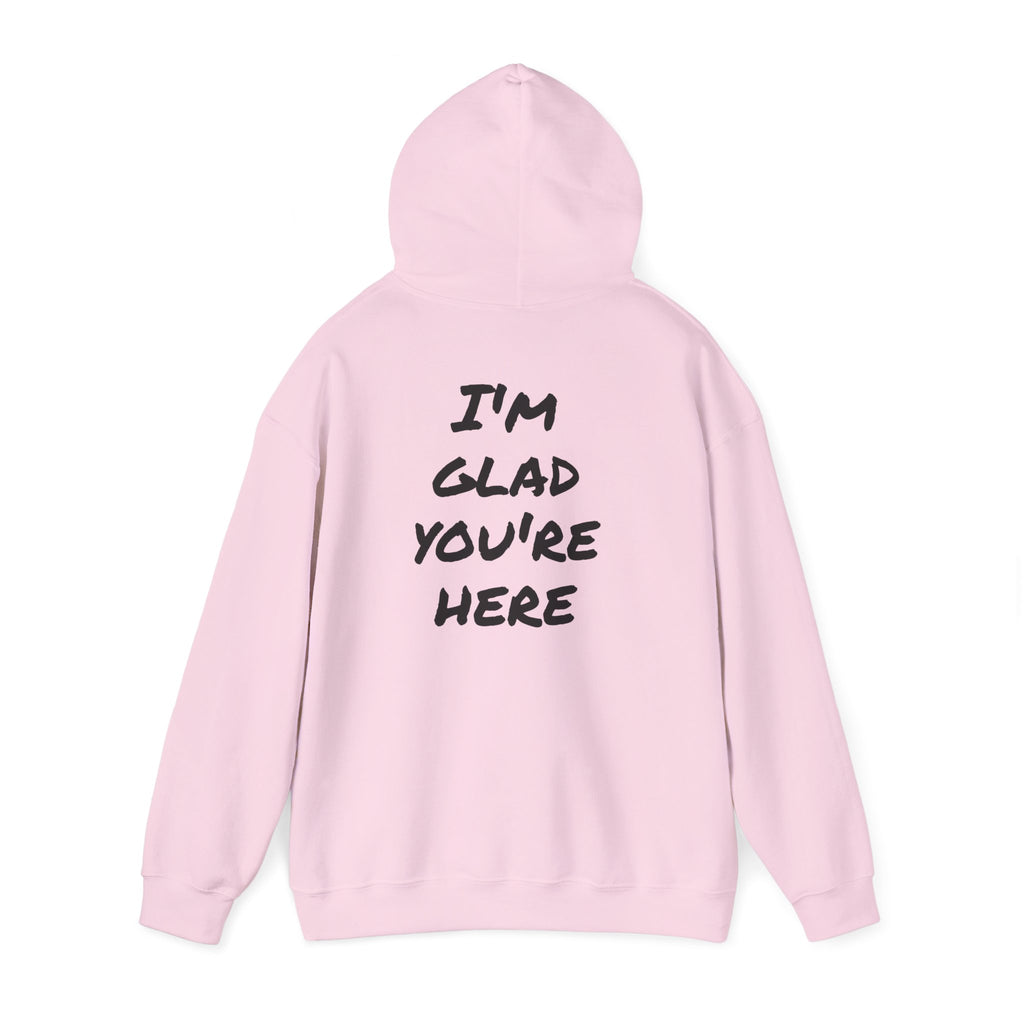 Hoodie - R.O.B. "Glad You’re Here" Minimal Graphic Hoodie