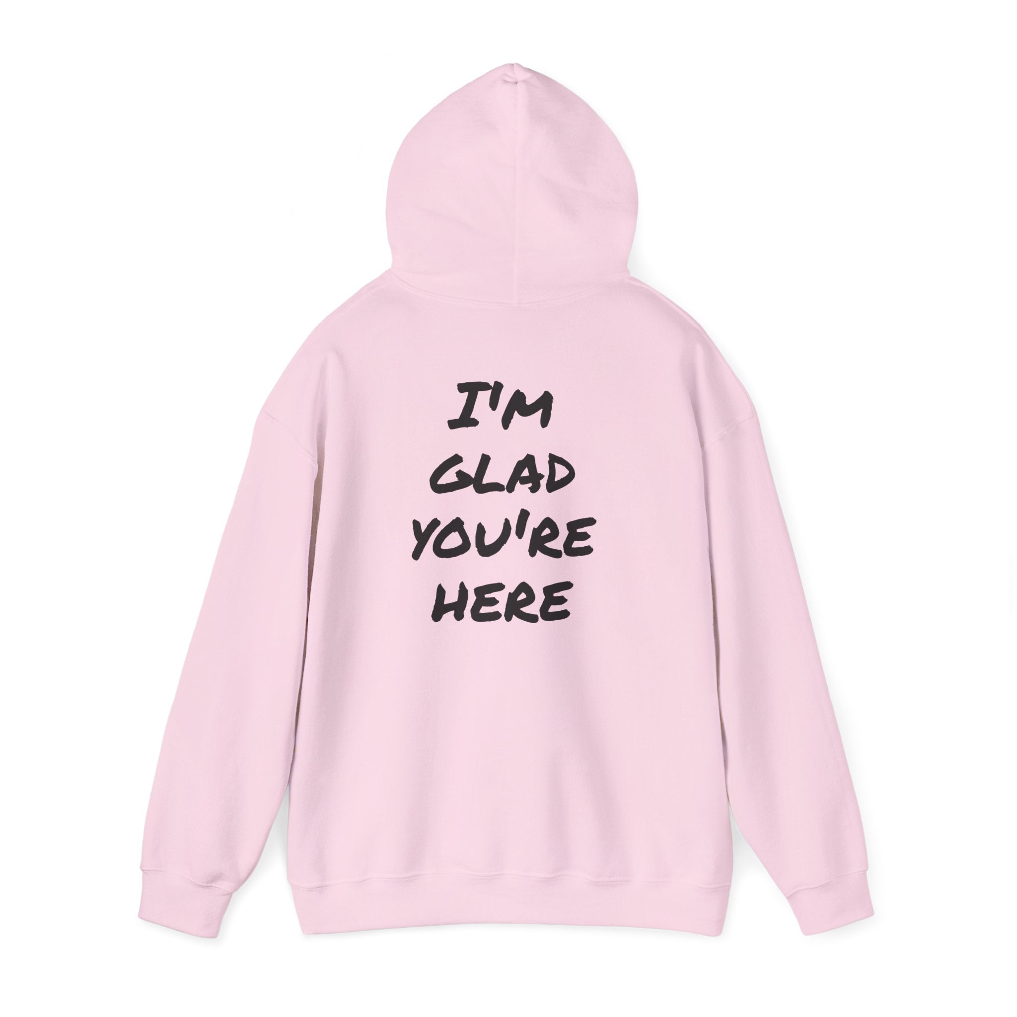 Hoodie - R.O.B. "Glad You’re Here" Minimal Graphic Hoodie