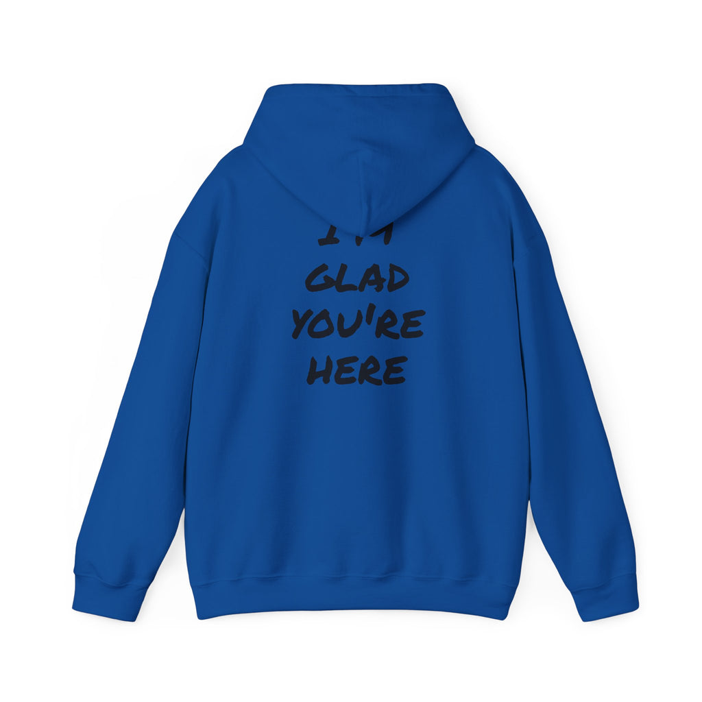Hoodie - R.O.B. "Glad You’re Here" Minimal Graphic Hoodie