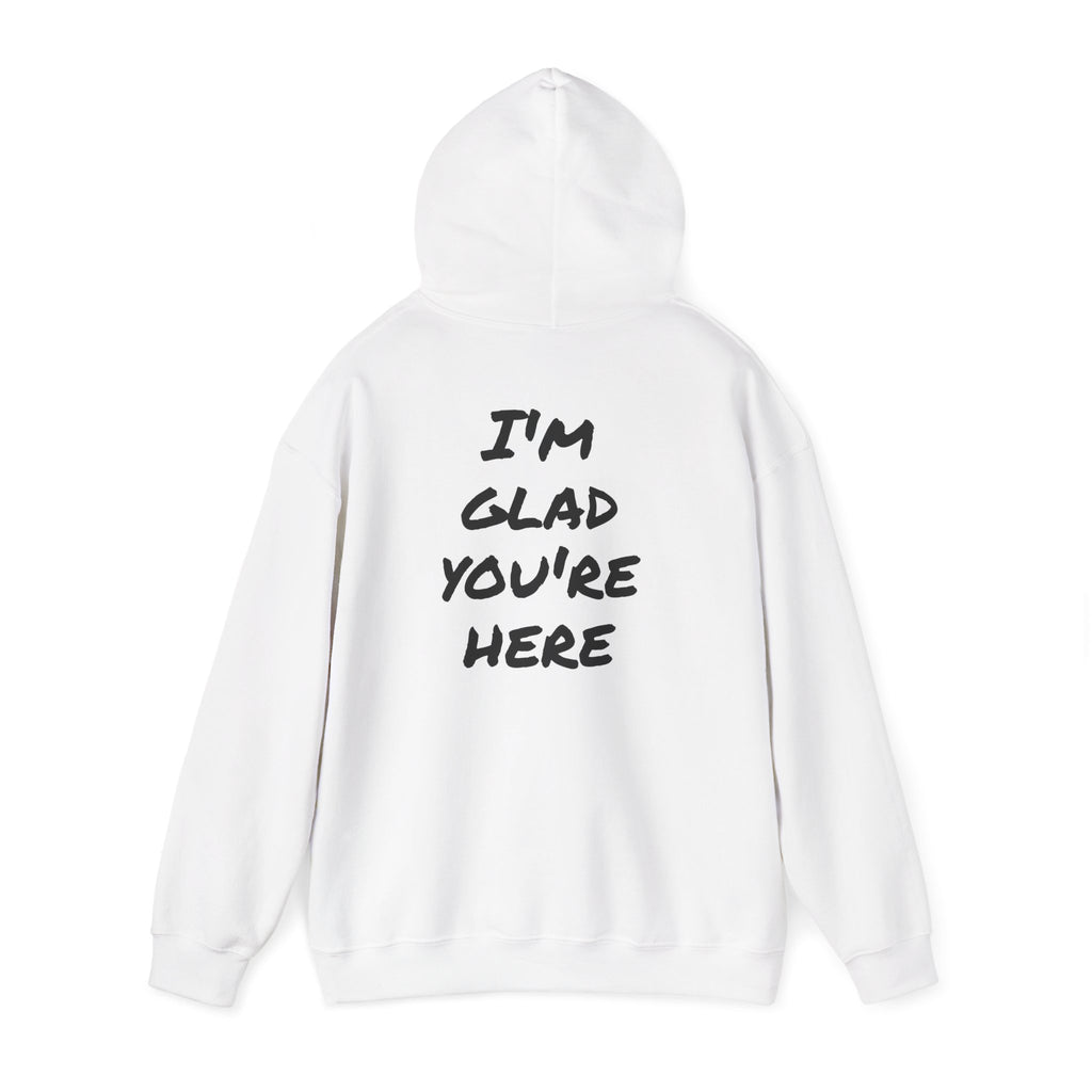 Hoodie - R.O.B. "Glad You’re Here" Minimal Graphic Hoodie
