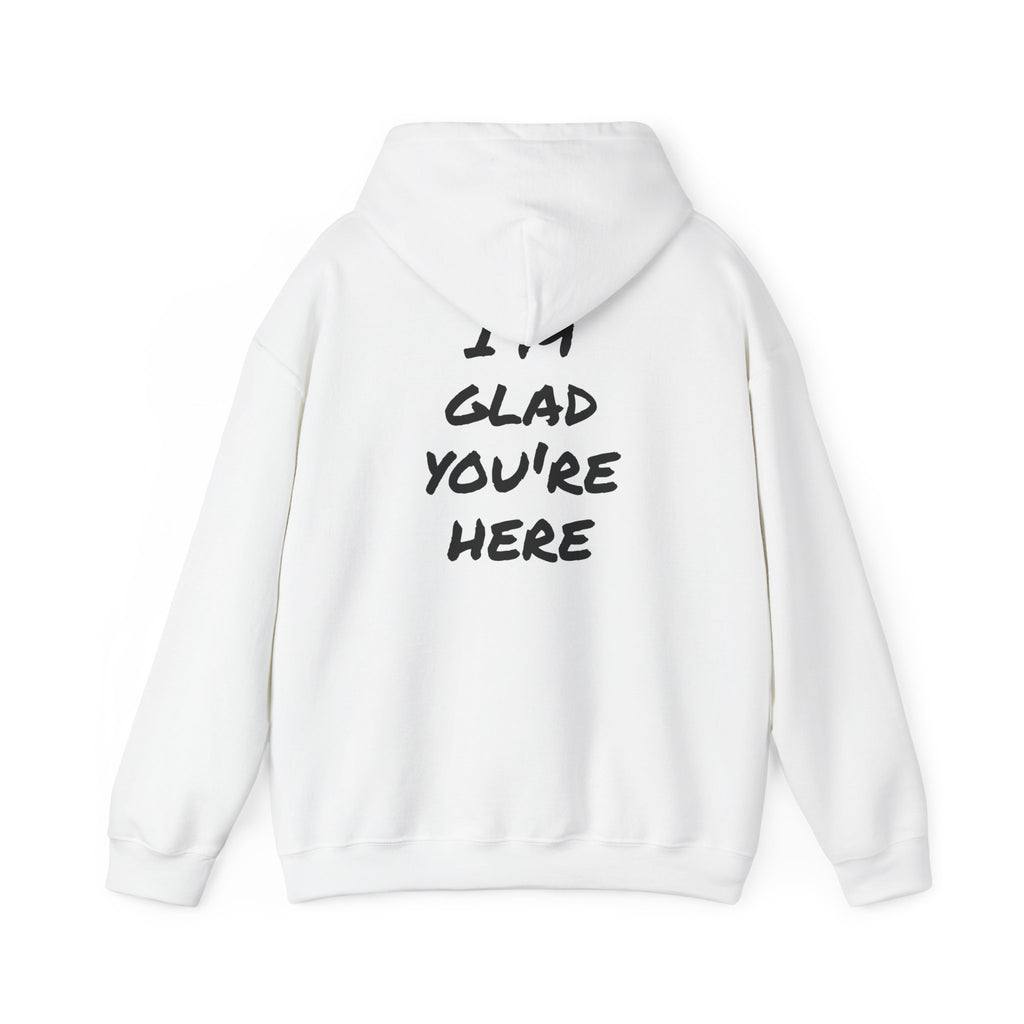 Hoodie - R.O.B. "Glad You’re Here" Minimal Graphic Hoodie