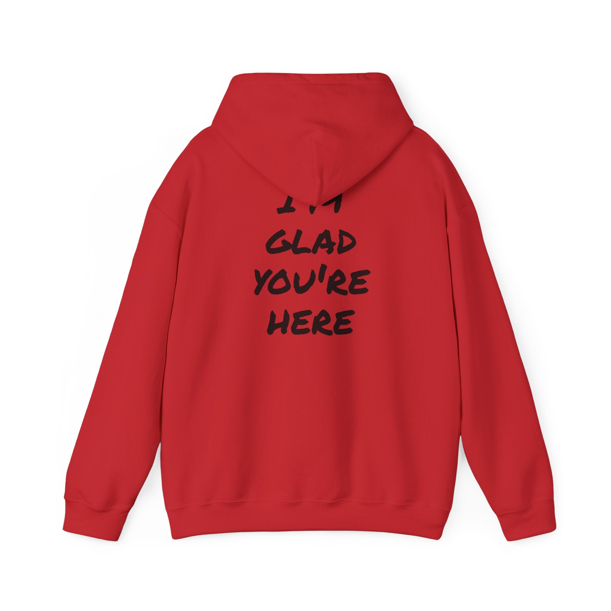 Hoodie - R.O.B. "Glad You’re Here" Minimal Graphic Hoodie